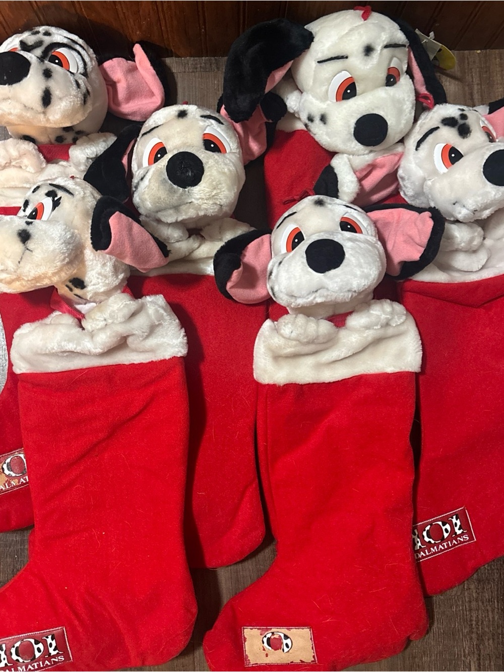 Disney Dalmatian Plush Kids Christmas Stocking - Red, White, Black, Pink